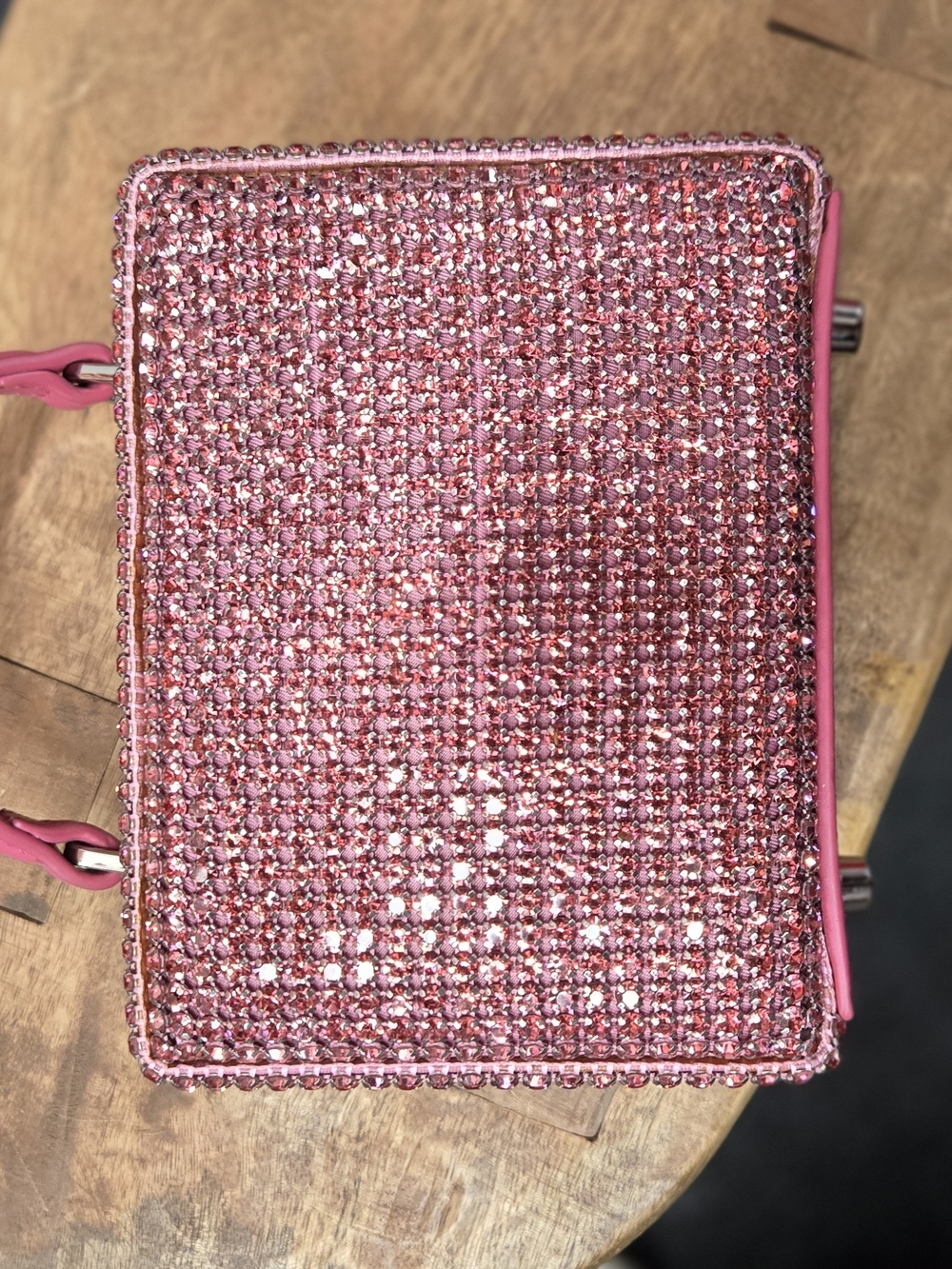 Brandon Blackwood Pink Crystal Mini Crossbody